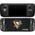 NHL Pittsburgh Penguins Distressed Steam Deck Handheld Gaming Computer Skin